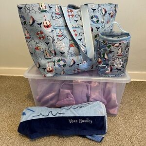 Vera Bradley Really Regatta Beach Set